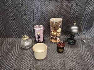 Oil Lamps, Small Stoneware, Small Cheese Crock