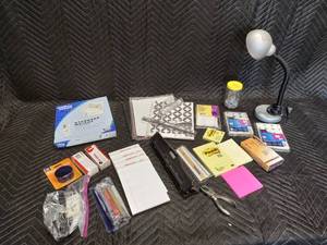 Desk Lamp and Home Office Supplies
