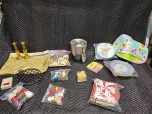 Misc. Housewares, Candles, Paper Plates, Etc