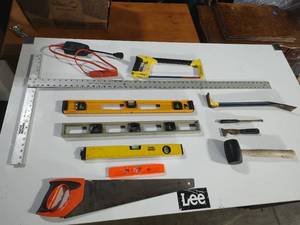 Miscellaneous Tools, Square, Levels Etc