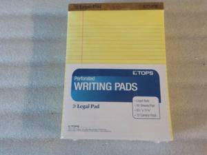 12 Canary Legal Rule Writing Pads...