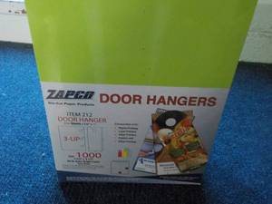 1000 Zapco Door Hangers...