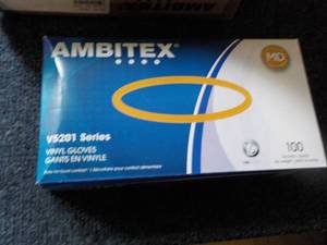500 Ambitex Vinyl Gloves size M...