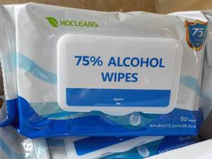 Case of 1200 Ho Cleans Alcohol Wipe...