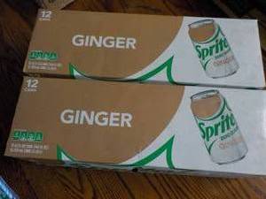 2 - 12 packs Sprite Ginger Zero Sug...