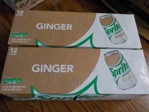 2 - 12 packs Sprite Ginger Zero Sug...