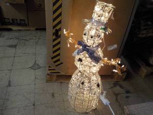 Lighted Wire Snowman...