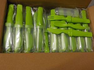 Case of 50 Limegreen Plastic Cutler...