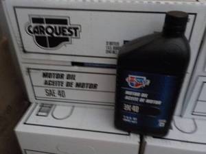 12 qt Bottles Carquest Motor Oil SA...