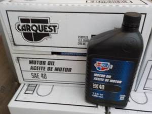 12 qt Bottles Carquest Motor Oil SA...
