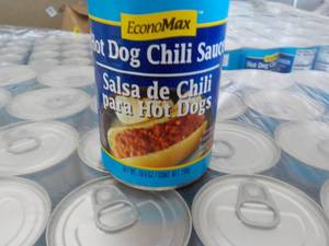 Case of 24 Cans Hot Dog Chili Sauce...
