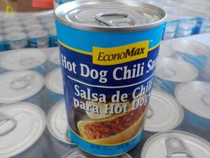 Case of 24 Cans Hot Dog Chili Sauce...
