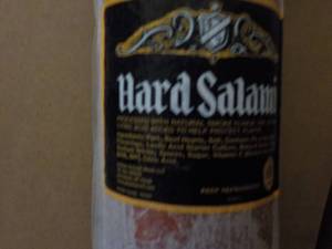 Tube of Frozen Hard 15 Long Salami...