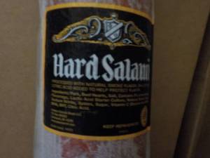 Tube of Frozen Hard 15 Long Salami...