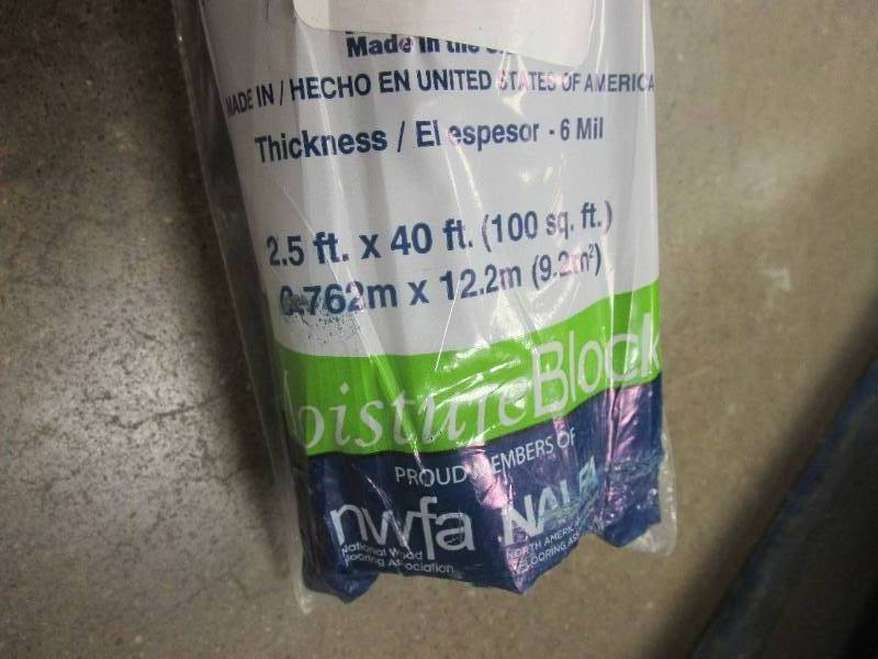 lot 393 image: MP Global Products 2-12 ft. x 40 ft. 6 mil Polyethylene Film - Moisture Barrier and Vapor Barrier Underlayment for All Floors