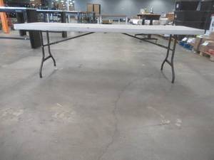 lot 28 image: 96 x 30 x 29 Lifetime Folding Table - Used in Warehouse.