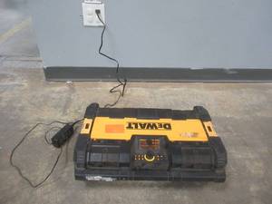 lot 68 image: DEWALT ToughSystem Bluetooth Music  Charger, Tool Only, DWST08810 - WORKS GREAT, USED IN WAREHOUSE, SOLD AS IS