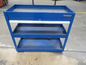 lot 73 image: Kobalt Tool Station With Drawer (Missing Key), USED IN WAREHOUSE, SOLD AS IS