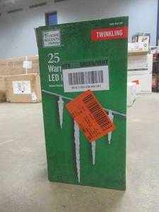 Home Accents Holiday 25L Warm White LED Icicle Lights