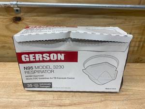 lot 113 image: GERSON 3230 Extreme Comfort N95 Masks NIOSH Approved Respirators (USA) (35 pack)