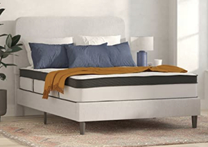 lot 9 image: Flash Furniture Capri Comfortable Sleep 12 Inch CertiPUR-US Certified Hybrid Pocket Spring Mattress, Queen Mattress