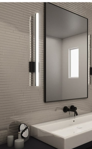 lot 12 image: STILETTO- 32 Dimmable LED SconceBath Bar- Bright Satin Aluminum