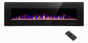 lot 40 image: R.W.FLAME 60 Recessed and Wall Mounted Electric Fireplace