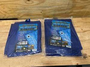 lot 45 image: Lot of 2- All Purpose Tarps (10 x 12)