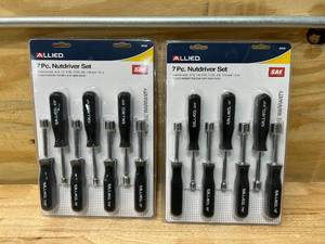 lot 48 image: ALLIED Lot of 2-  7 Pc. Nutdriver Sets