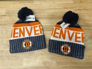 lot 56 image: Lot of 2 Denver Winter Hats (Broncos Colors)