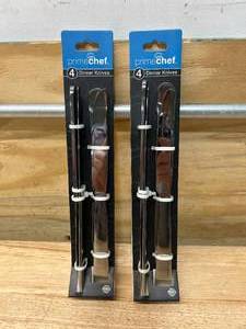 lot 73 image: PRIME CHEF Lot of 2 Sets of Dinner Knives (4 knives per set)
