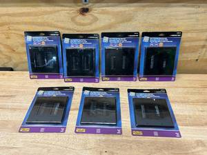 lot 81 image: Lot of 7- Wall Plates 2G Brush Blk by Monster - Jhiu MfrPartNo 140678-00