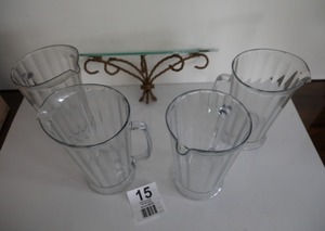 4 Pitchers and A Glass Shelf