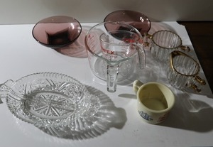 Pyrex Measuring Cups, Vintage Cream and Sugar Dishes  And More