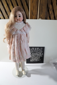 Vintage Soft Body Fully Jointed Doll with PorcelainBisque Head