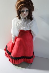 1987 Hand Crafted Fashion Doll, Porcelain Headbreastplate, arms and feet