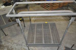 Metal Step Stairs with Railing