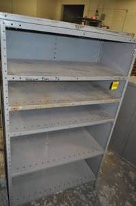 Metal Shelves with Back - 5 Shelves