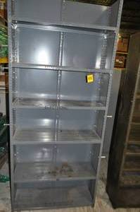 6 Metal Shelves with Back