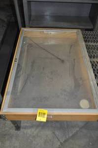 Wood case with Metal Back, Glass Door and Interior Light
