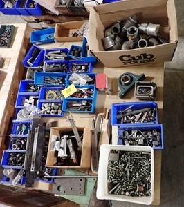 Various Bolts, Connectors, Nuts, Fittings, Etc..