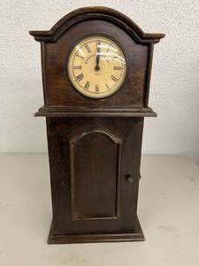 Antique Wood Clock with Modern Insert