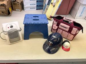 Electric Heater, Tool Bag, Step Stool & Twins Caps