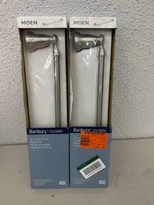 2 New Moen 18 Brushed Nickel Towel Bars