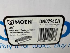 NIB Moen Chrome Hotel Shelf