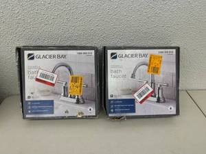 2 Glacier Bay Bath Faucets - Chrome
