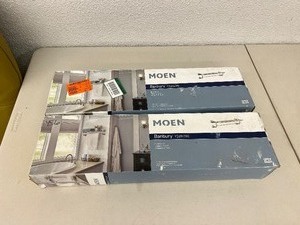 2 Moen Banbury Hotel Shelves - Brushed Nickel