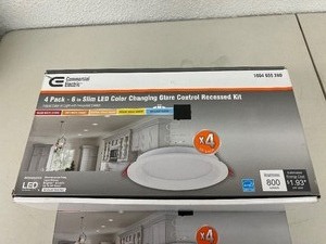 3-4 Packs 6 Slim LED Color Changing Recessed Light Kits