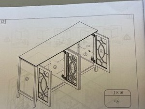 4 Door Wall Cabinet