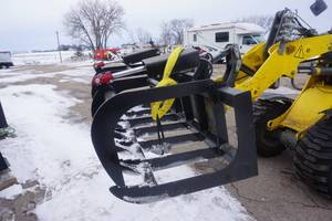 Brand New Made In America Universal Mount Bobcat Skid Loader Skid Steer 78 Root Grapple Bucket